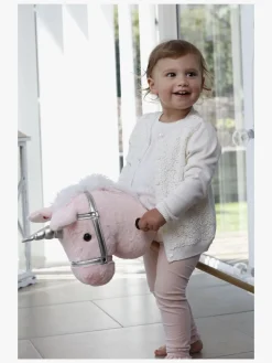 Teddykompaniet Kæphest Lyserød Enhjørning 100 cm