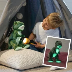 Teddykompaniet Selvlysende Dinosaur 28 Cm, Grøn