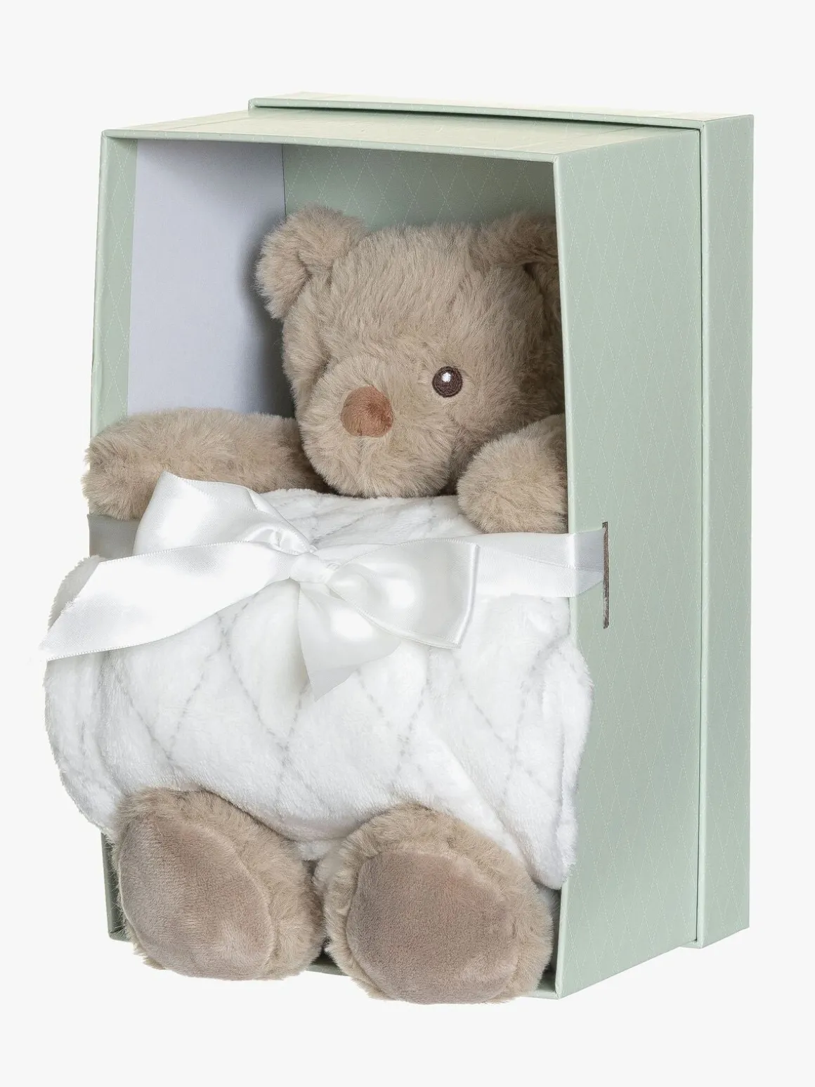 Teddykompaniet Svea Bamse med Tæppe i Gaveæske, Beige