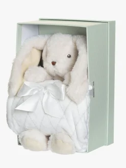 Teddykompaniet Svea Bamse med Tæppe i Gaveæske, Creme