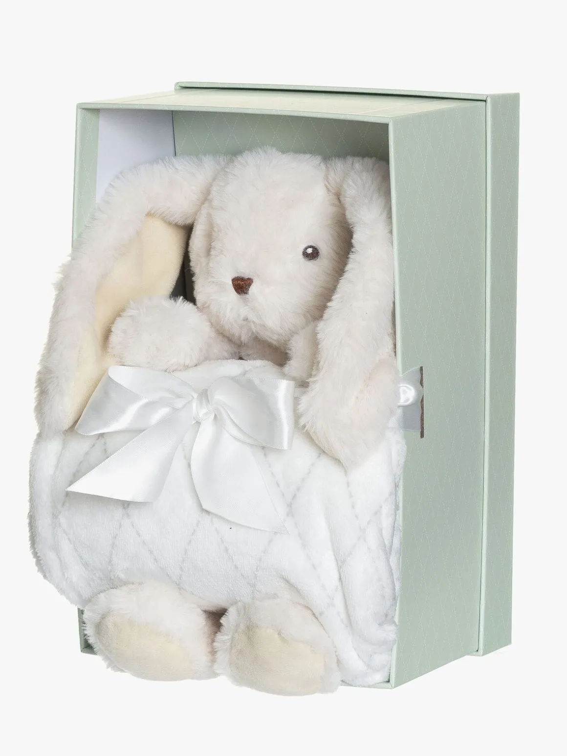 Teddykompaniet Svea Bamse med Tæppe i Gaveæske, Creme