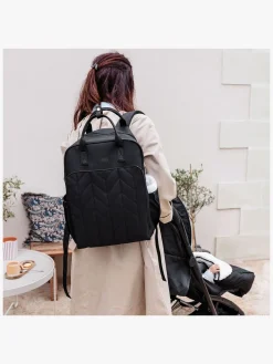 Tineo Pusletaske Rygsæk, Quilt Svart