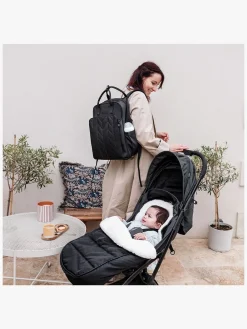 Tineo Pusletaske Rygsæk, Quilt Svart