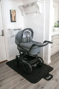 Tinkafu Gulvmåtte 90x145cm, Sort