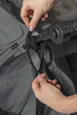 Tinkafu Myggenet Til Klapvogn, Sort