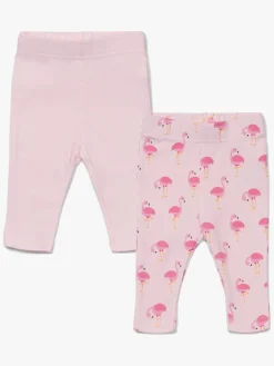 Tiny Treasure Lexi Leggings 2-pak, Pink/Flamingo