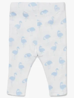 Tiny Treasure Lexi Leggings 2-pak, Blue/Flamingo