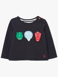 Tom Joule Chomp T-shirt, Navy Dinosaur