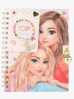 TOPModel Dagbog med Hjertelås & Armbånd