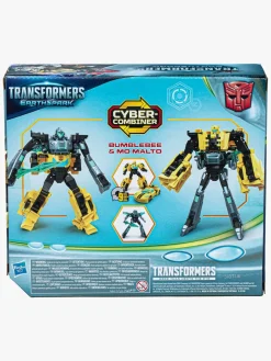 Transformers EarthSpark Cyber-Combiner Figursæt Bumblebee & Mo Malto