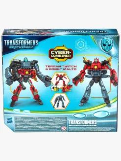 Transformers EarthSpark Cyber-Combiner Figursæt Terran Twitch & Robby Malto