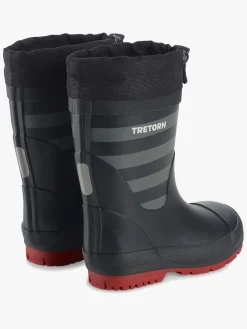 Tretorn Gränna Vinter Forede Gummistøvler, Black/Grey