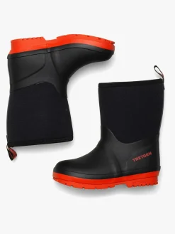 Tretorn Kuling Neoprene Forede Gummistøvler, Black/Burnt Henna