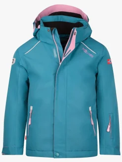 Trollkids Holmenkollen PRO Vinterjakke, Teal/Mauve