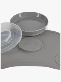 Twistshake Click-Mat Mini Tallerken & Underlag, Grå