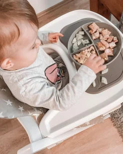 Twistshake Click-Mat Mini Tallerken & Underlag, Grå