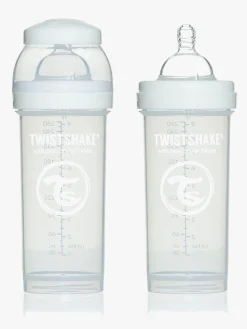 TwistShake Sutteflaske Anti-Kolik 260 ml, Hvid