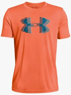 Under Armour Tech Big Logo Solid Tee, Magma Orange
