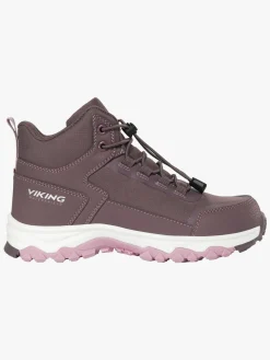 Viking Akkarvik Mid SL WP  Forede Sneakers, Plum/Pink