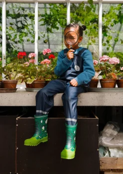 Viking Jolly Print Gummistøvler, Bottlegreen