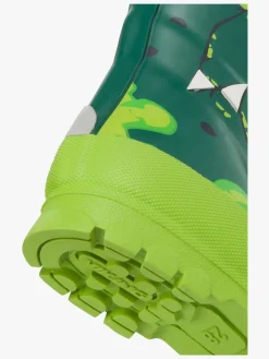 Viking Jolly Print Gummistøvler, Bottlegreen