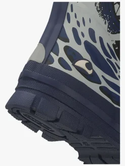 Viking Jolly Print Thermo Forede Gummistøvler, Blue/Multi