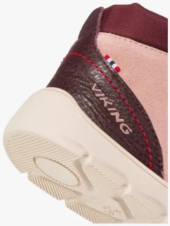 Viking Molde Barefoot Mid TEX 2V Sneakers, Light Pink