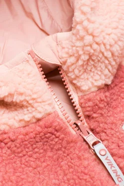 Viking Play  Vendbar Fleecetrøje, Pink