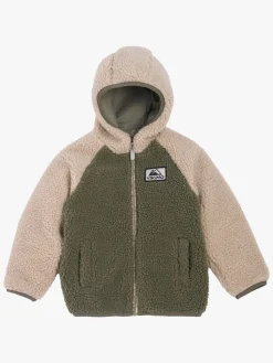 Viking Play  Vendbar Fleecetrøje, Olive