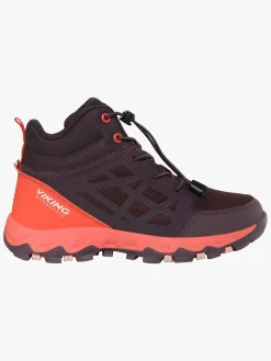 Viking Track Mid SL WP Sneakers, Plum