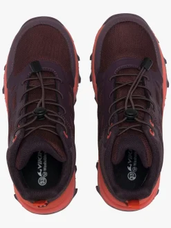Viking Track Mid SL WP Sneakers, Plum