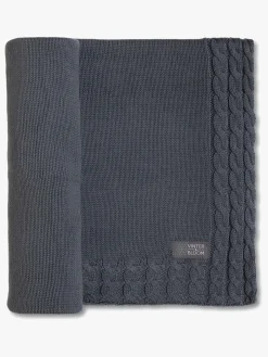 Vinter & Bloom Joy EKO Tæppe, Steel Grey