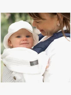 Vinter & Bloom Soft Grid Hæklet Babytæppe, Pearl White