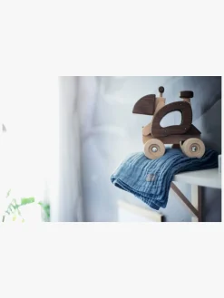 Vinter & Bloom Tæppe Layered Musselin EKO, Storm Blue