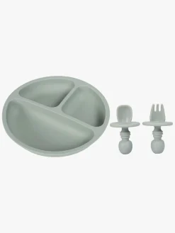 Virgel Tallerken & Bestik Silikone, Sage