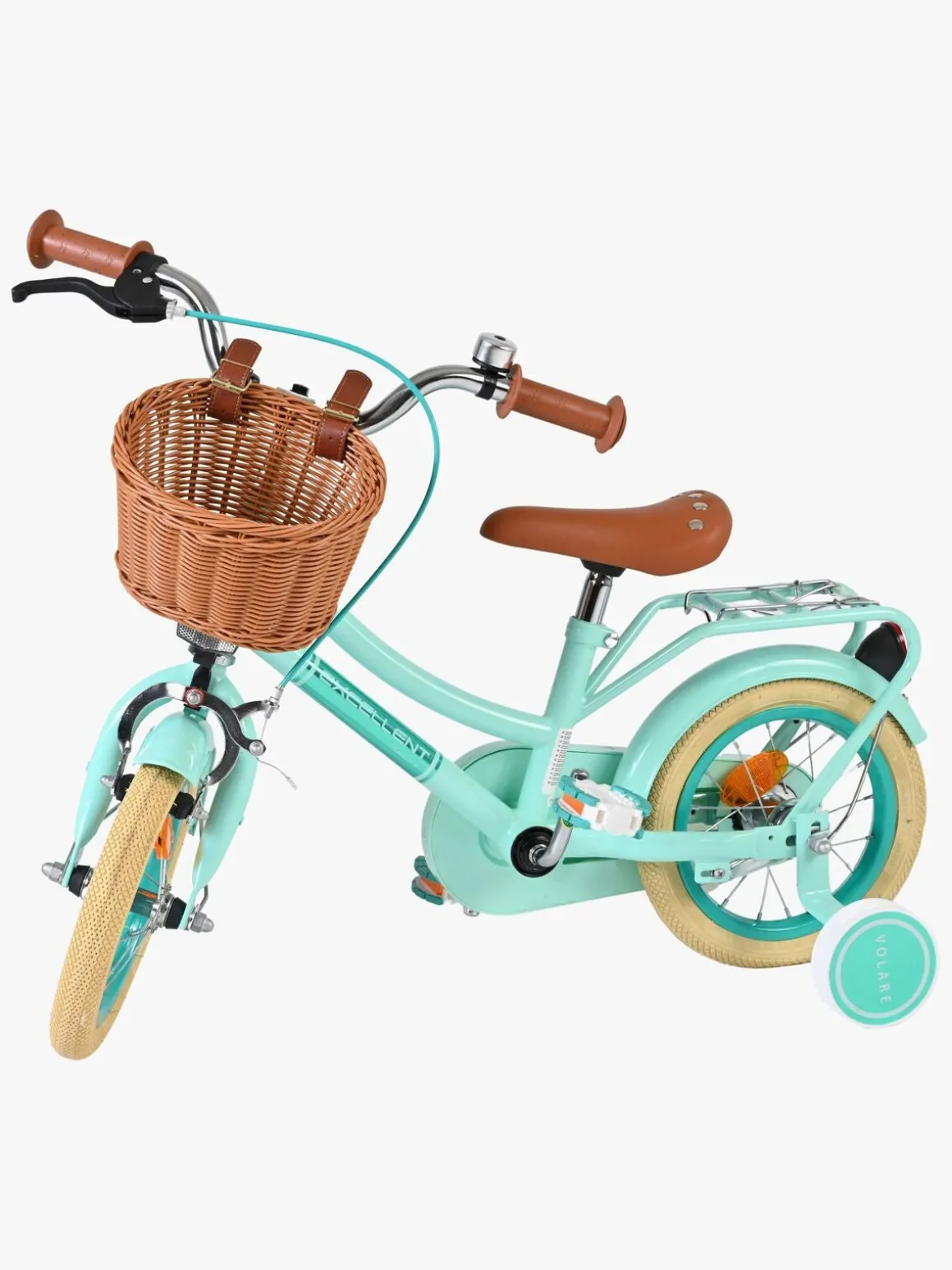 Volare Excellent Cykel med Kurv 12 Tommer, Grøn