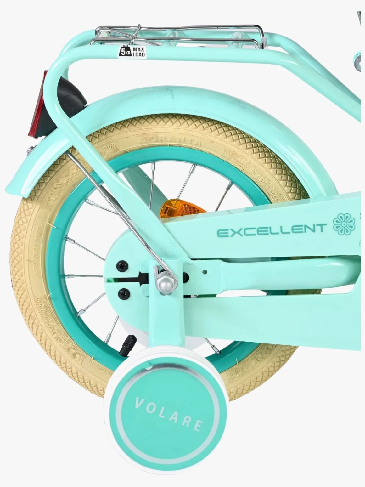 Volare Excellent Cykel med Kurv 12 Tommer, Grøn