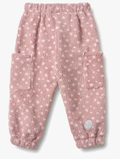 Wheat Suun Fleecebukser, Rosewood Dots