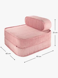 Wigiwama Flip Foldbar Stol 150x60 cm, Pink Mousse