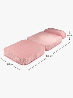 Wigiwama Flip Foldbar Stol 150x60 cm, Pink Mousse