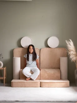 Wigiwama Play Bygbar Sofa 272x156 cm, Brown Sugar