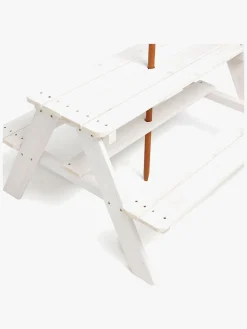 Woodlii Picnicbord m. Parasol, Hvid
