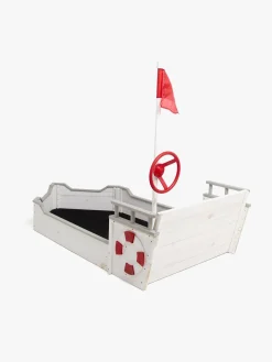 Woodlii Sandkasse i Træ Båd, Hvid